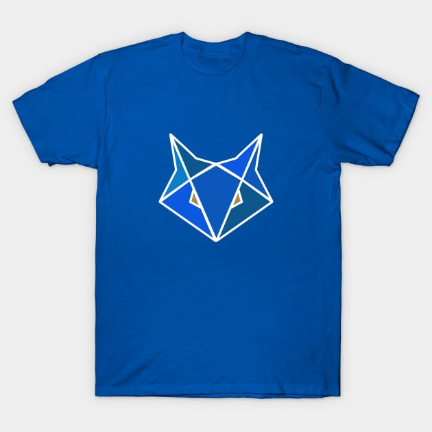 Blue Stylised Fox T-Shirt by Neon-Light